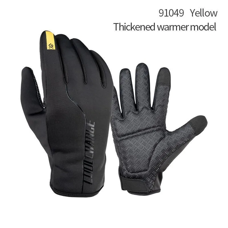 CoolChange Winter Cycling Thermal Windproof Full Finger Bike Gloves