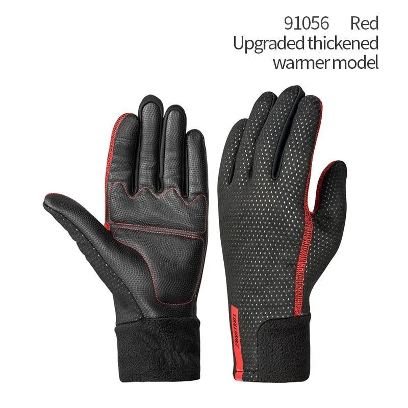 CoolChange Winter Cycling Thermal Windproof Full Finger Bike Gloves