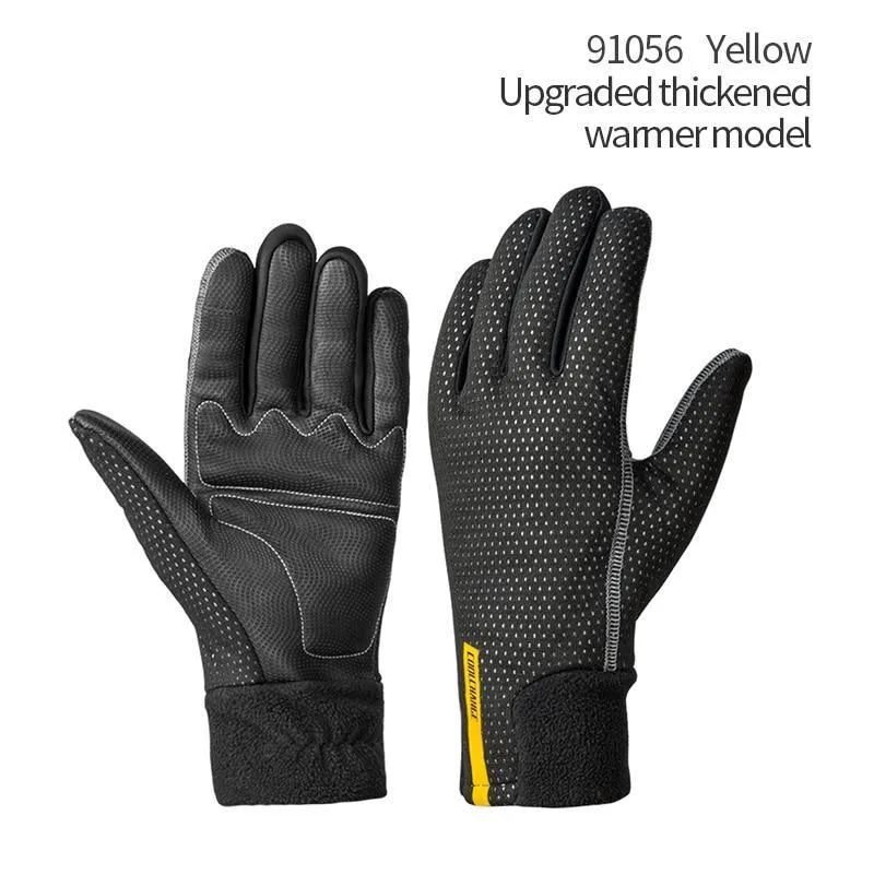 CoolChange Winter Cycling Thermal Windproof Full Finger Bike Gloves