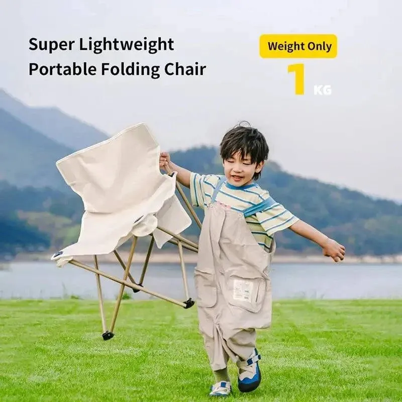 Detachable Portable Folding Camping Chair Outdoor Moon Chair Collapsible Foot Stool For Hiking Picnic Fishing Chairs