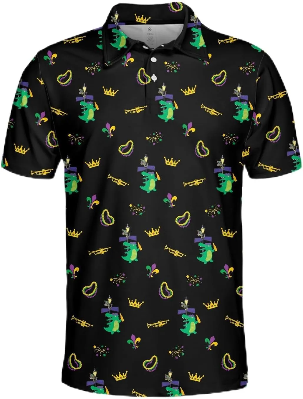 Funny Golf Shirts for Men Dry Fit, Tropical Hawaiian Golf Polo Shirt, Mens Golf Polos Golfing