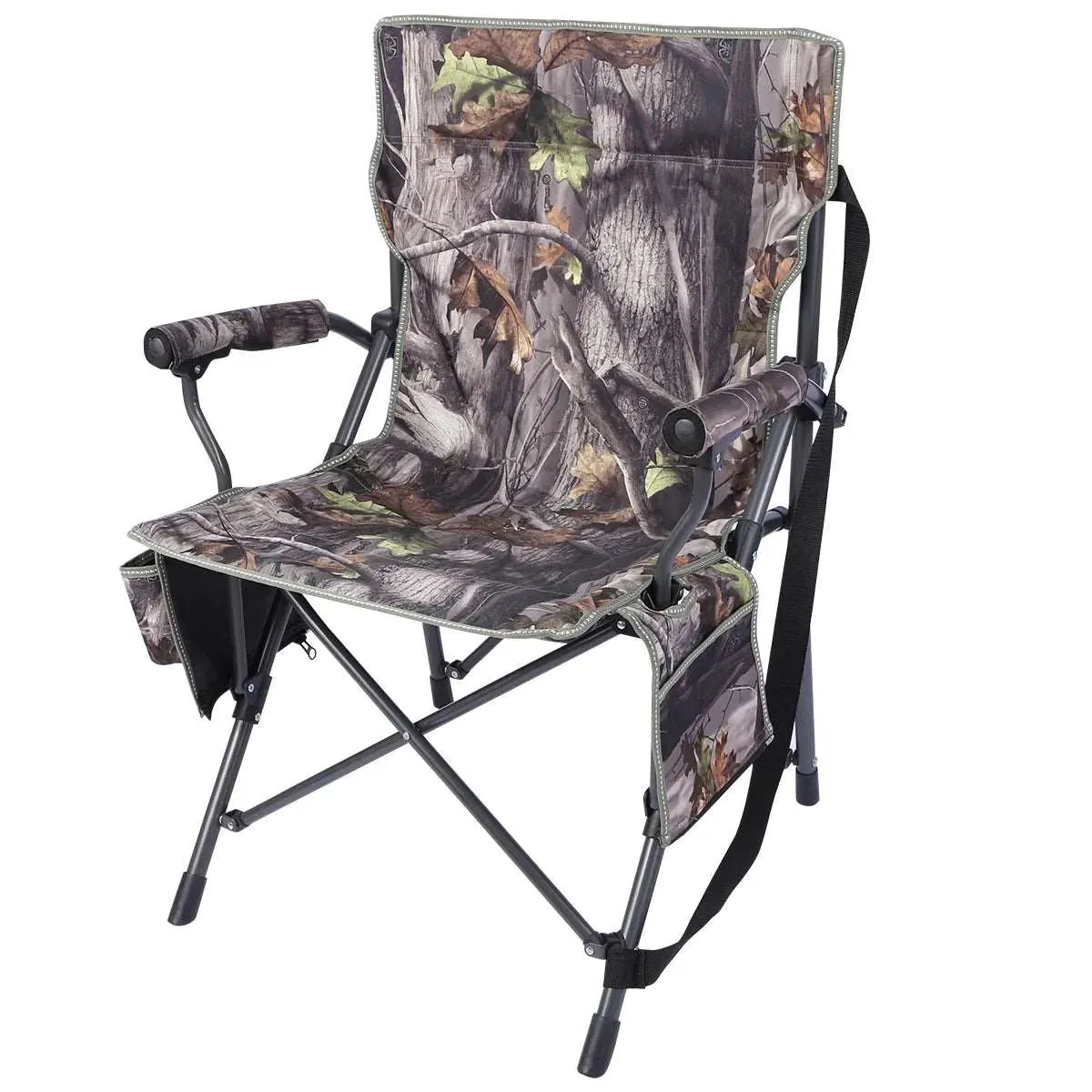 Heavy Duty Folding Camping Chair with High Back & Cup Holder