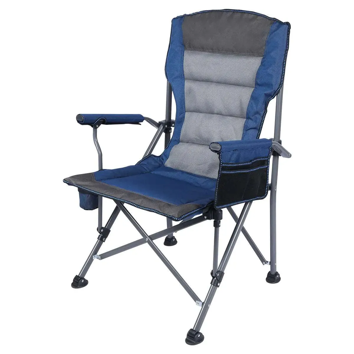 Heavy Duty Folding Camping Chair with High Back & Cup Holder