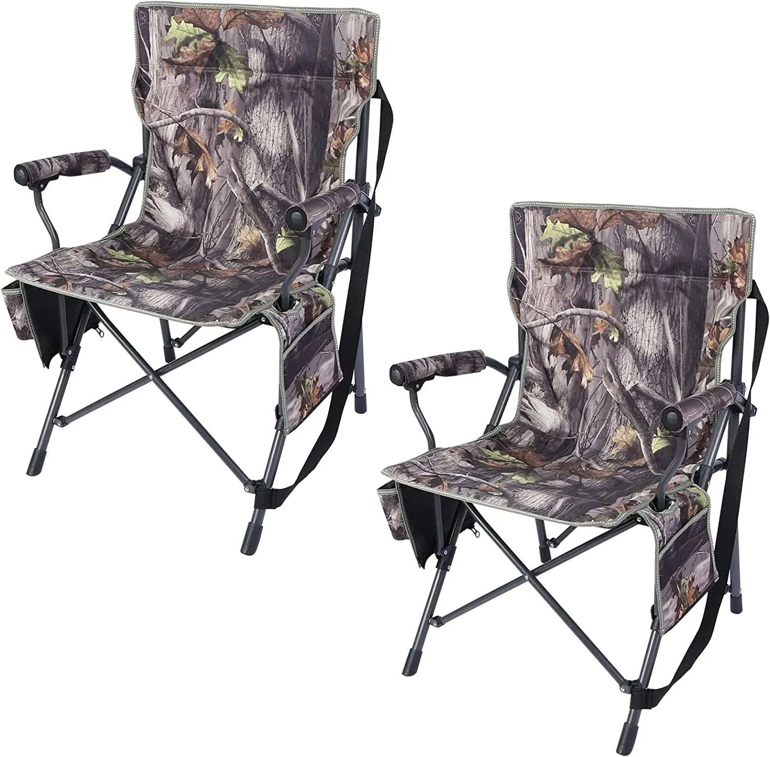 Heavy Duty Folding Camping Chair with High Back & Cup Holder