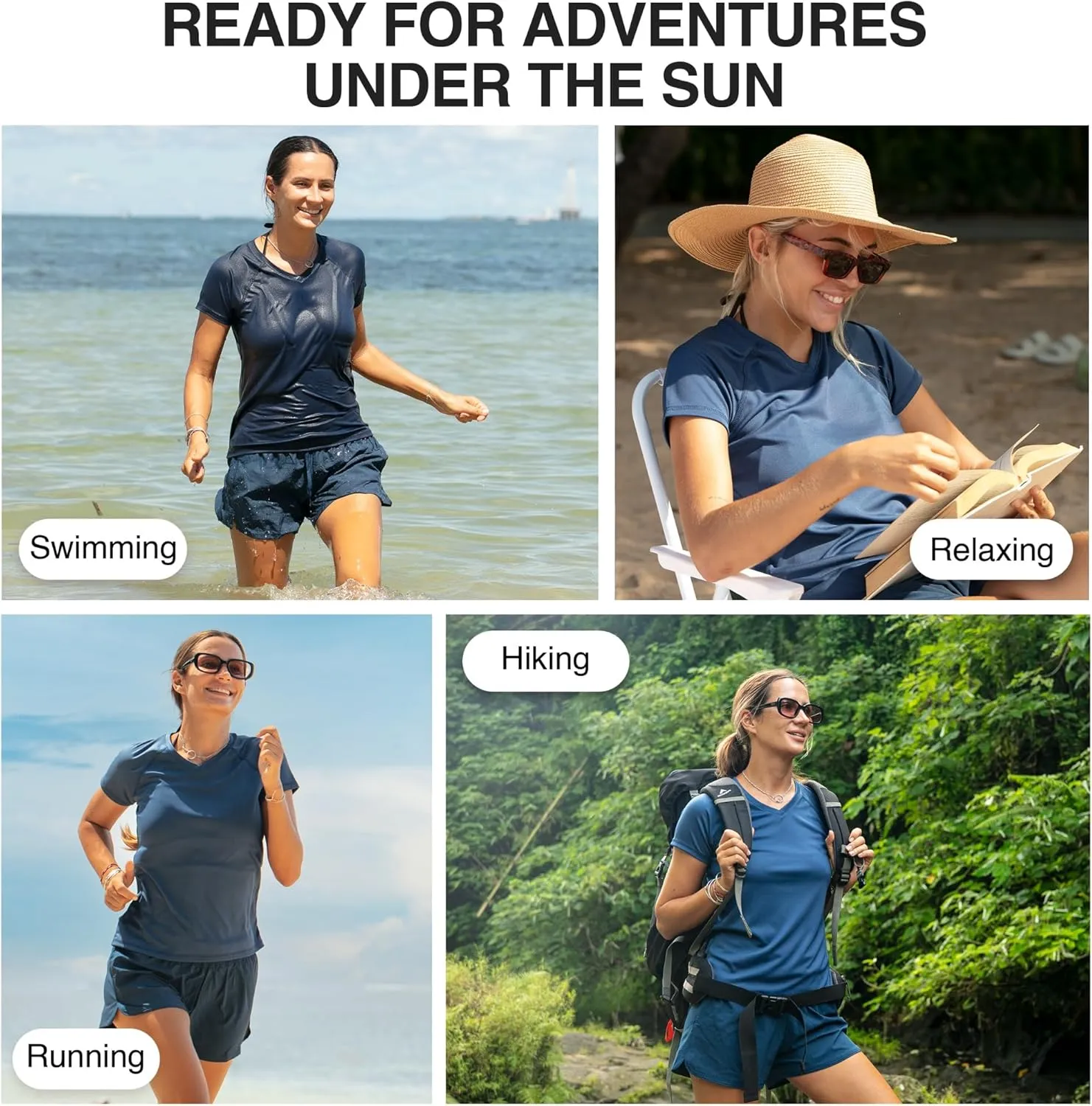Kanu Surf Women's Plus-Size Solid UPF 50  Swim Shirt Rashguard