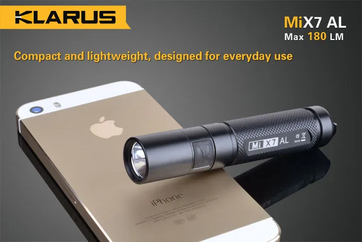 Klarus MiX7 AL CREE XP-G2 1A LED Flashlight 180 Lumen