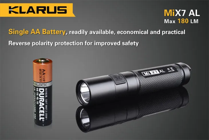 Klarus MiX7 AL CREE XP-G2 1A LED Flashlight 180 Lumen