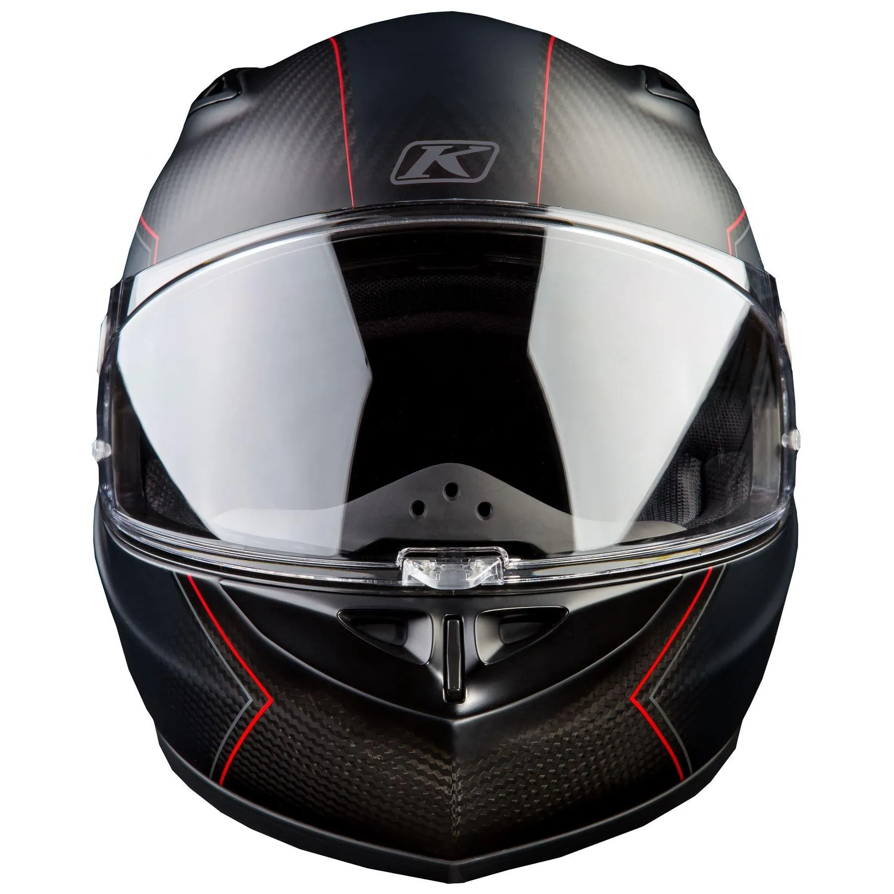 Klim K1R Raw Karbon Helmet Meridian Red