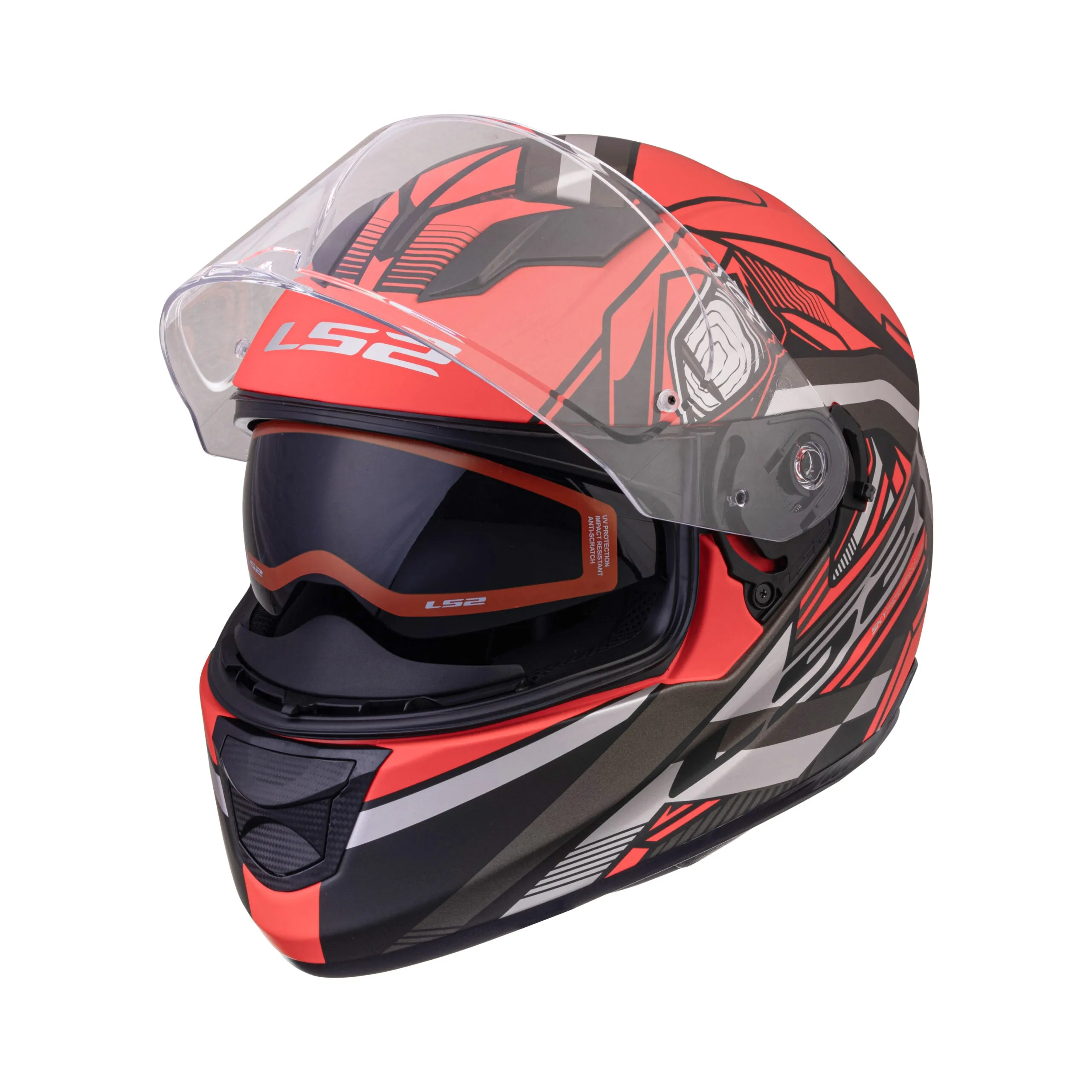 LS2 STREAM EVO REFLEX RED BLACK 7C