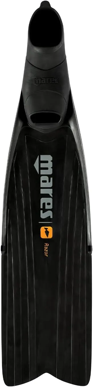 Mares Unisex Adult Razor Pro Full Foot Swim Fins - Long Blade Flippers for Freediving & Spearfishing