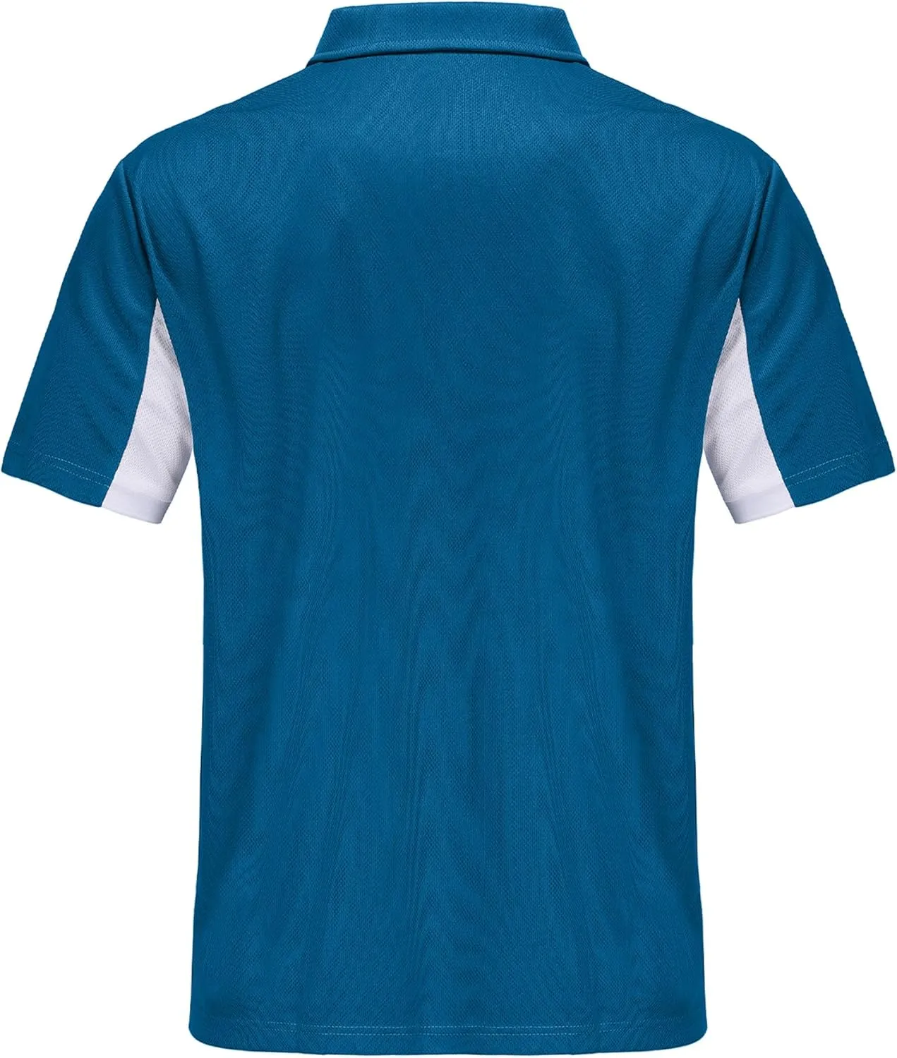 Mens Short Sleeve Golf Polo Shirts Dry Fit Moisture Wicking Performance Casual Sports Polo Shirts for Men