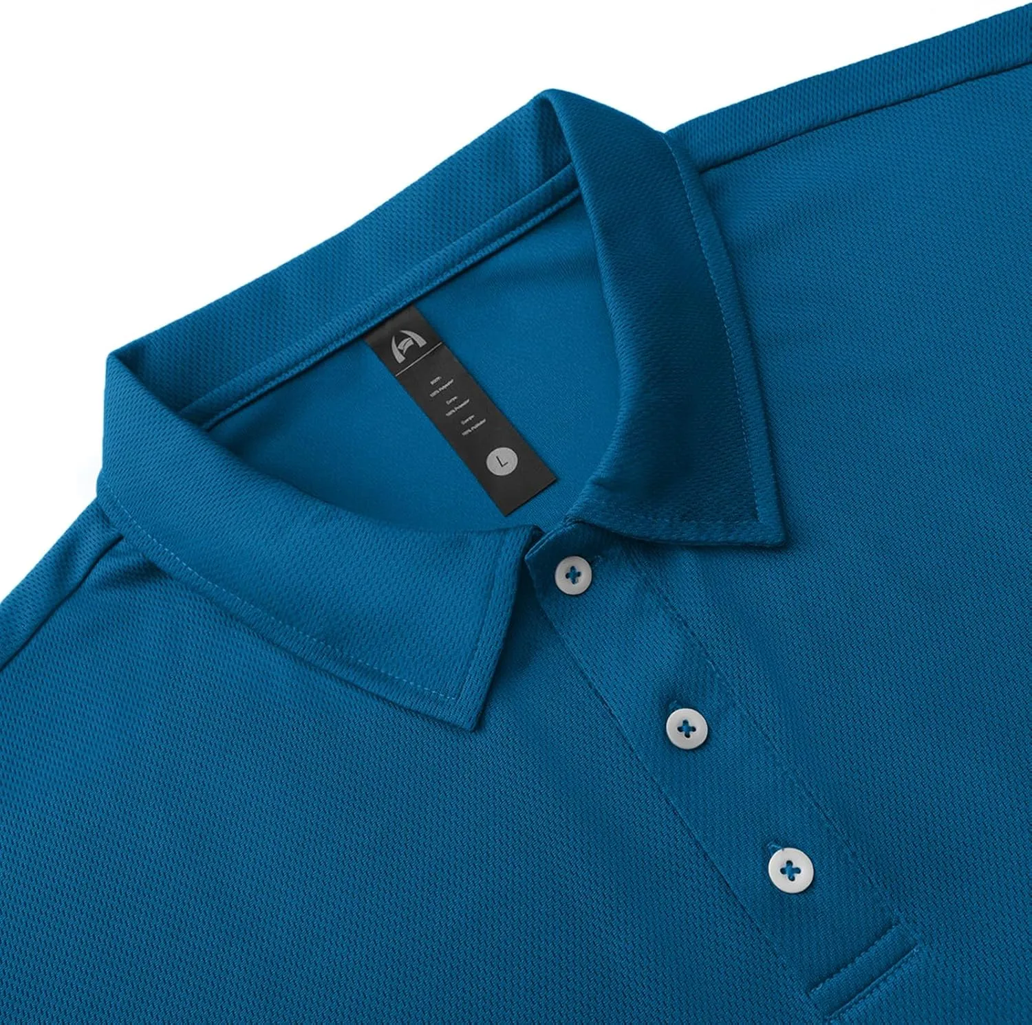 Mens Short Sleeve Golf Polo Shirts Dry Fit Moisture Wicking Performance Casual Sports Polo Shirts for Men