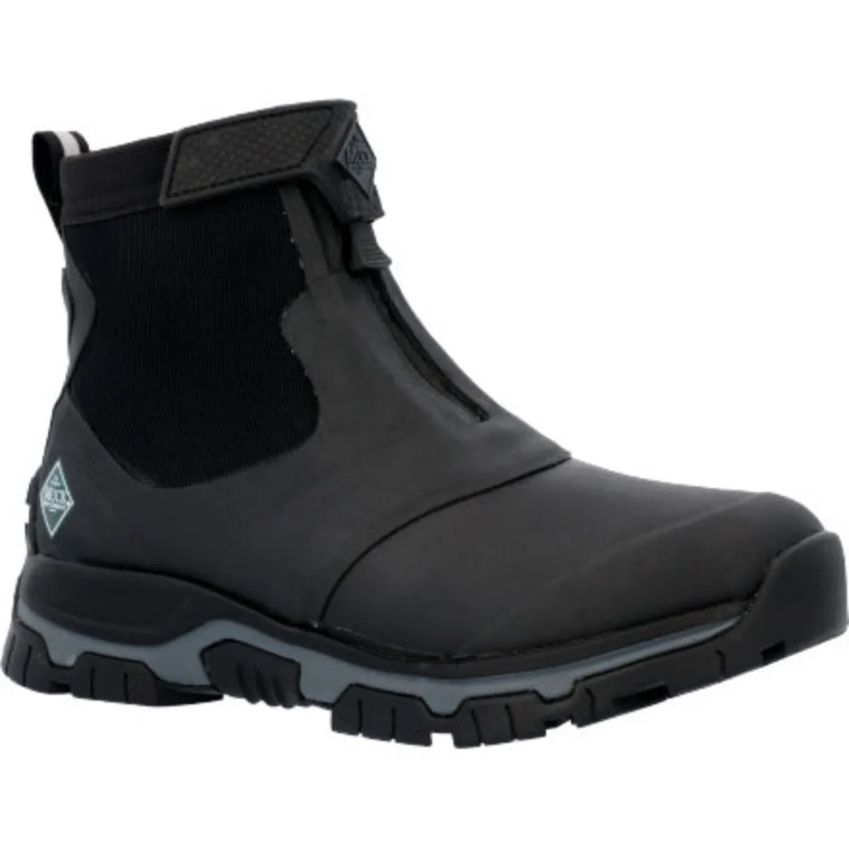Muck Apex Men's Mid Zip Ankle Boots Axmz000 In Black