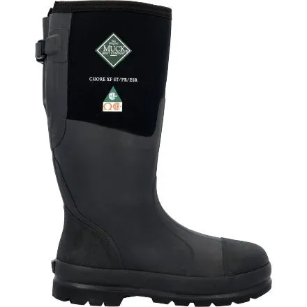 Muck Chore Classic Men's Steel Toe Wide Calf Boots Mcxfstl In Black