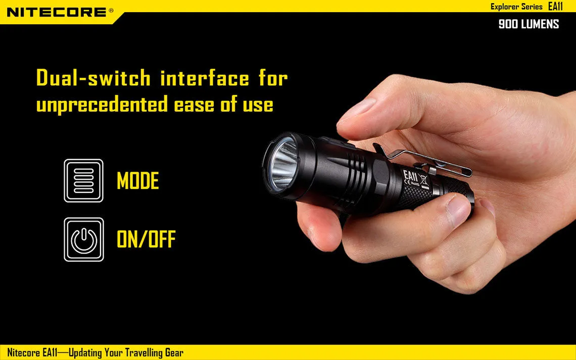 Nitecore EA11 900 Lumens LED Flashlight