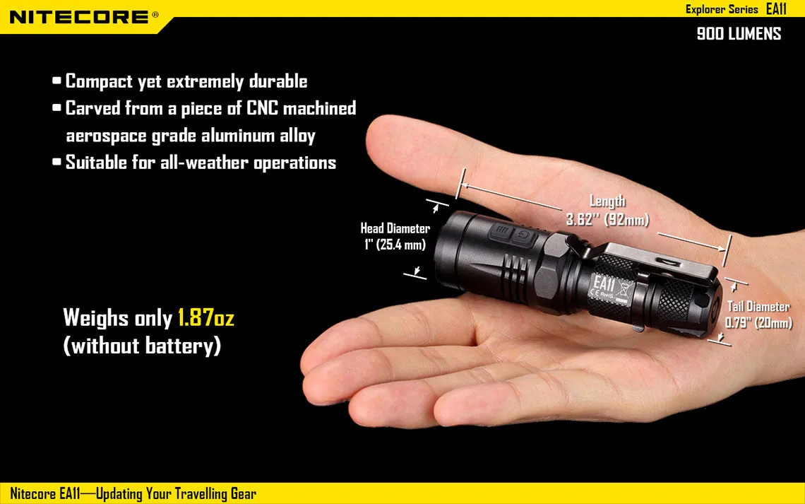 Nitecore EA11 900 Lumens LED Flashlight
