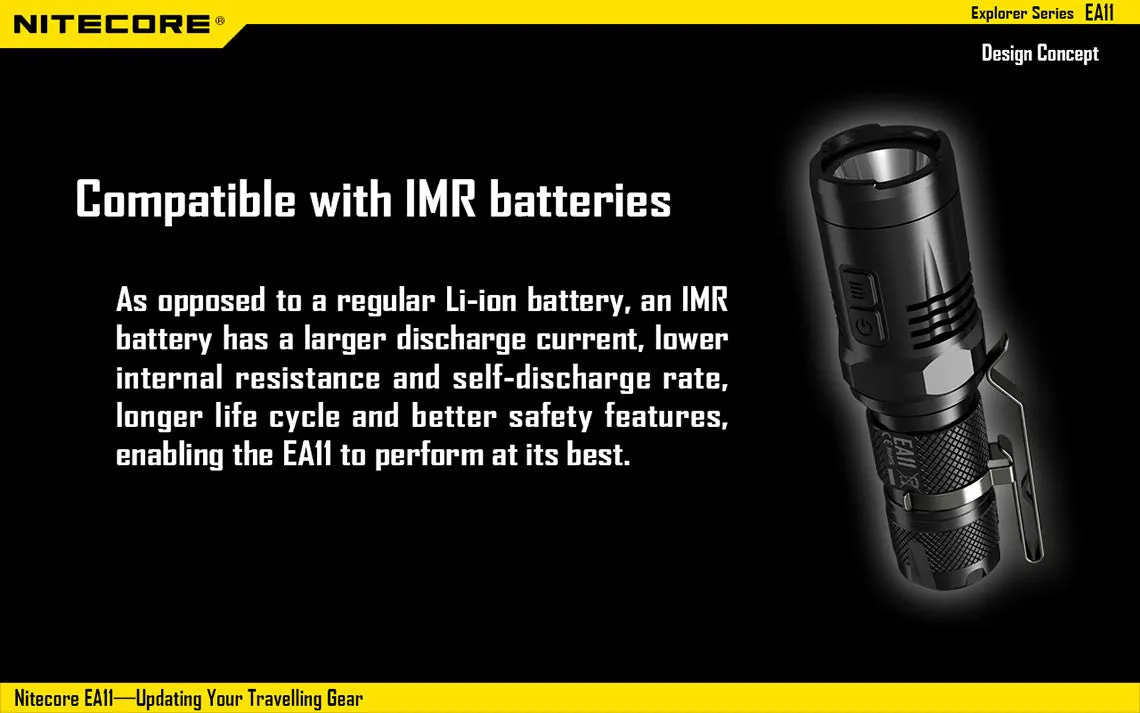 Nitecore EA11 900 Lumens LED Flashlight