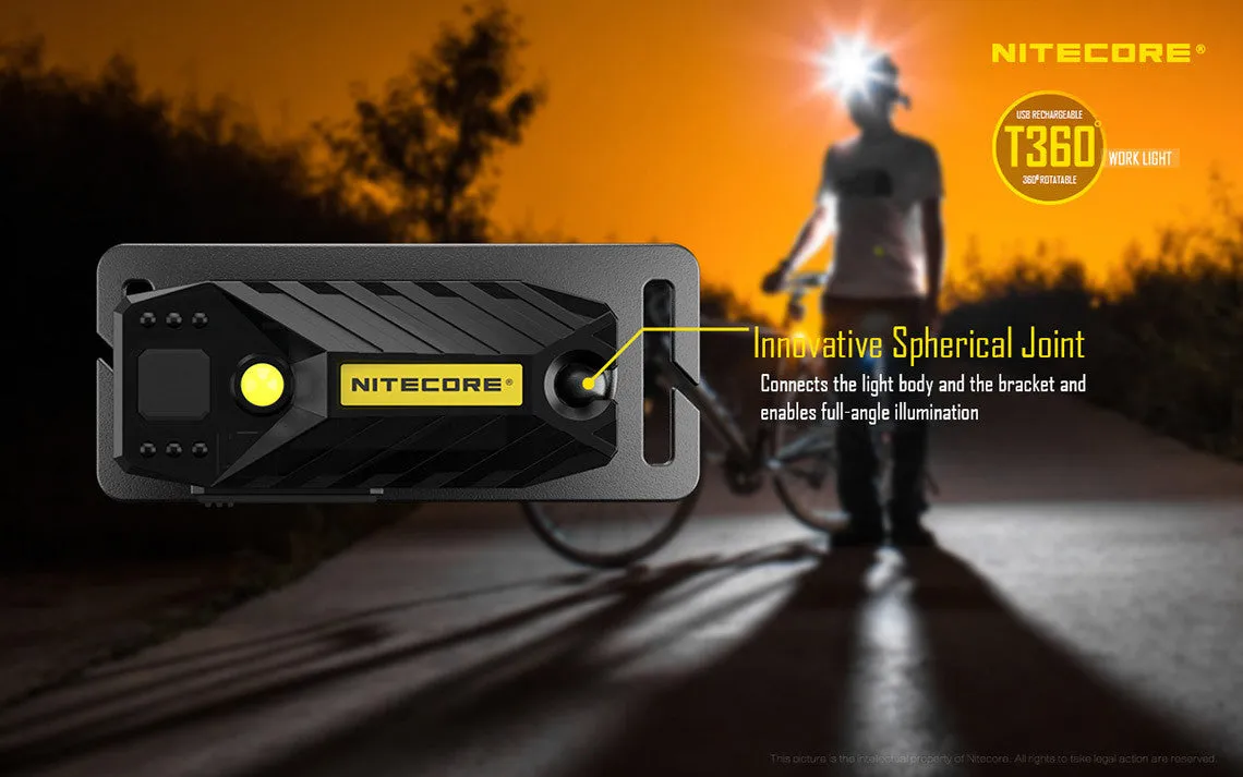 NiteCore T360 USB Rechargable Rotateable LED Headlamp