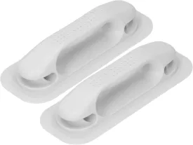 OUKENS Boat Grab Handle, 2Pcs PVC Inflatable Dinghy Handrail with Hole Handle Boat Handle Accessories for Drifting Boat Fishing Boat Canoeing