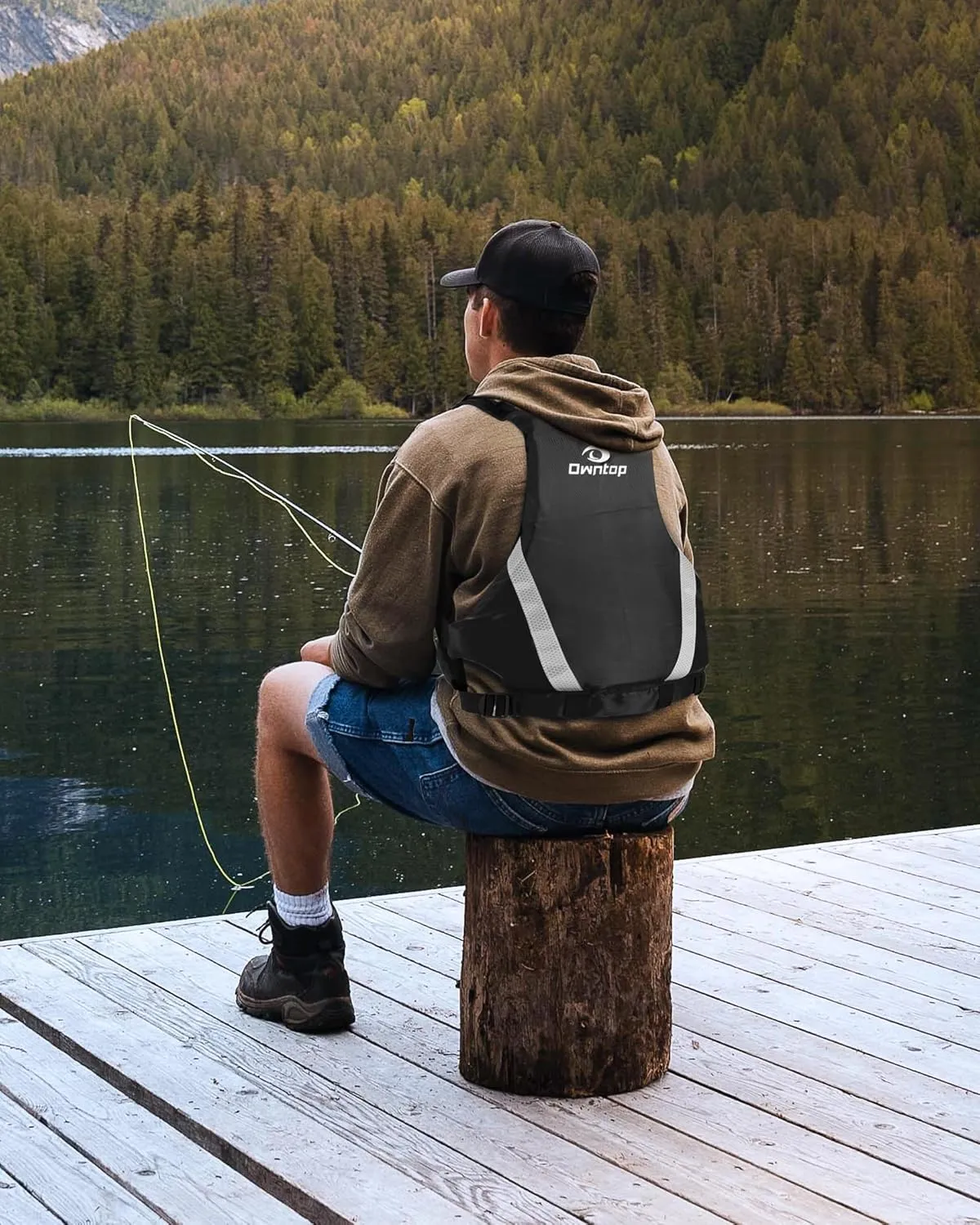 Owntop Swim Vest for Adults | Unrestricted Arm Movement | Extra-Large Pockets | Super-Thin | Kayak, Boating, Fishing