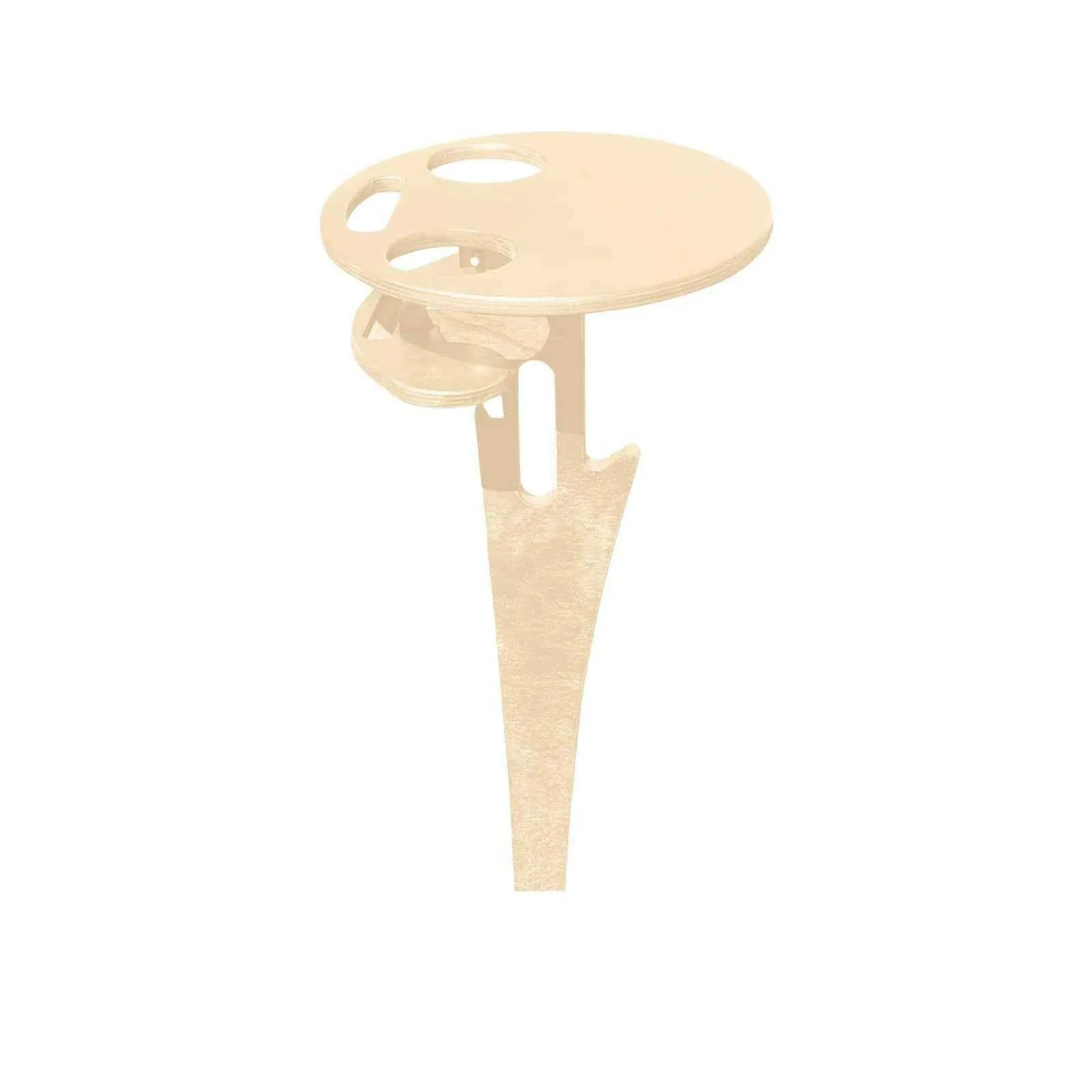 Portable Beer Wine Table with Foldable Round Desktop