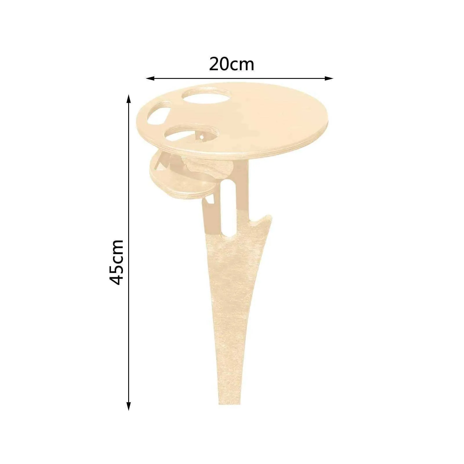 Portable Beer Wine Table with Foldable Round Desktop
