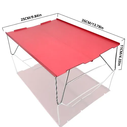 Portable Outdoor Mini Folding Table Aluminum Alloy Collapsible Desk for Barbecue Camping Mountaineering