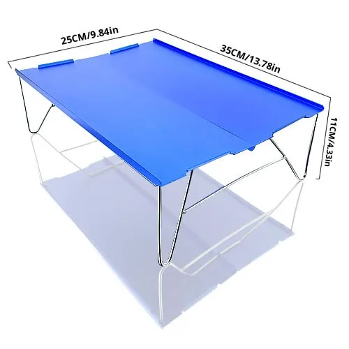 Portable Outdoor Mini Folding Table Aluminum Alloy Collapsible Desk for Barbecue Camping Mountaineering
