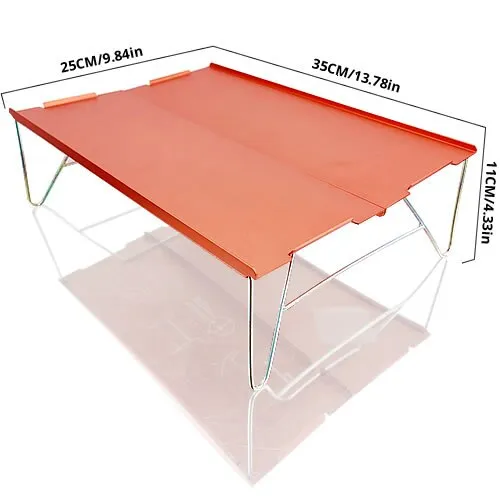 Portable Outdoor Mini Folding Table Aluminum Alloy Collapsible Desk for Barbecue Camping Mountaineering