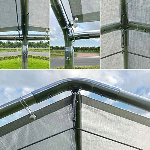 Quictent 10X20ft Upgraded Heavy Duty Car Canopy Galvanized Frame Carport Outdoor Boat Shelter with 3 Reinforced Steel Cables