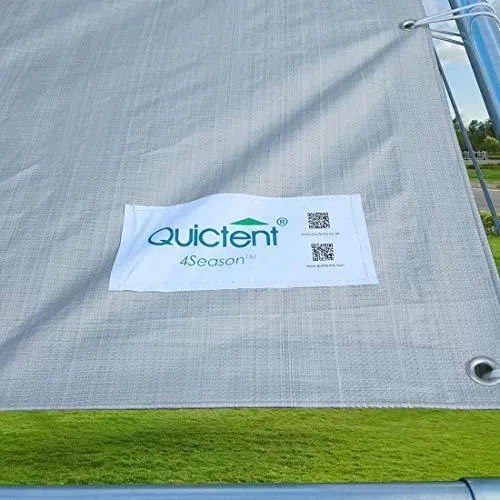 Quictent 10X20ft Upgraded Heavy Duty Car Canopy Galvanized Frame Carport Outdoor Boat Shelter with 3 Reinforced Steel Cables