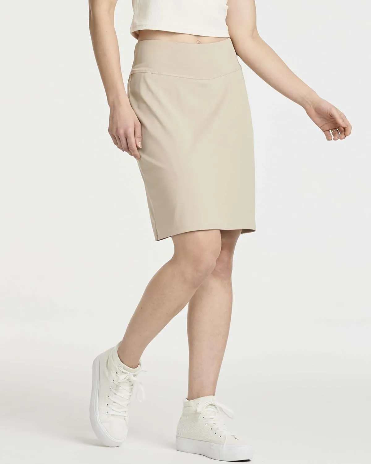 Real Essentials 3 Pack: Women's 20" Golf Skirts Knee Length Skorts Athletic Long Active Casual Pockets (Available in Plus)