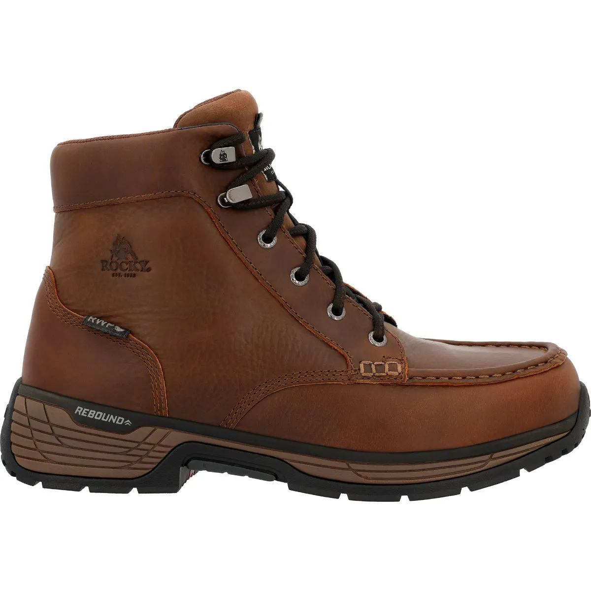 Rocky Treadflex Men's 6” Composite Toe Work Boots Rkk0467 In Brown