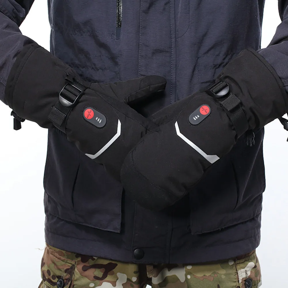 S66E Heated Mittens Electric Ski Gloves