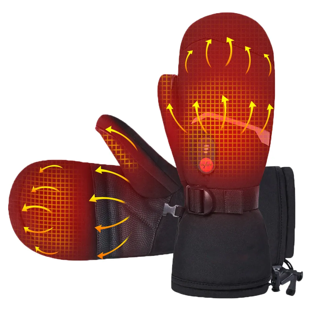 S66E Heated Mittens Electric Ski Gloves