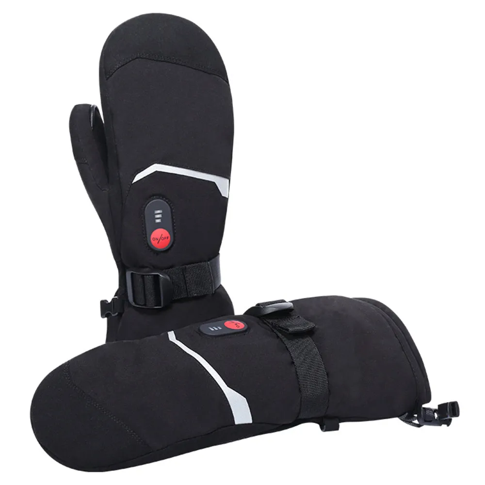 S66E Heated Mittens Electric Ski Gloves