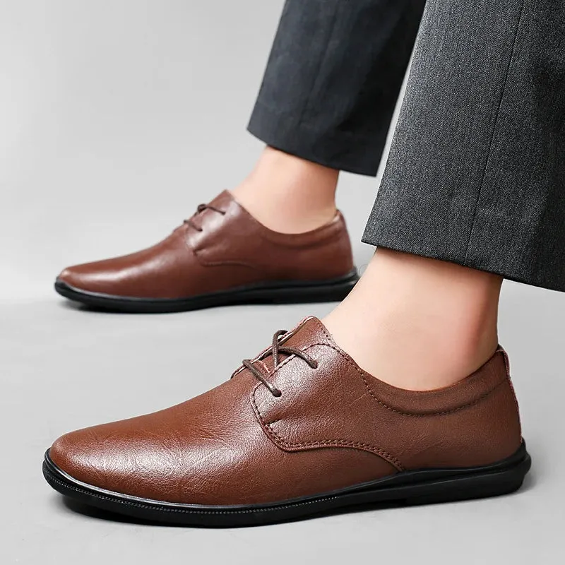 SALVATORE GENUINE COWHIDE SHOES