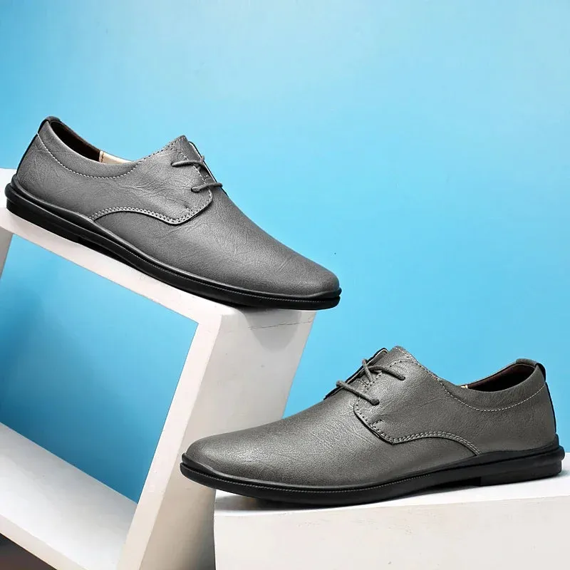 SALVATORE GENUINE COWHIDE SHOES