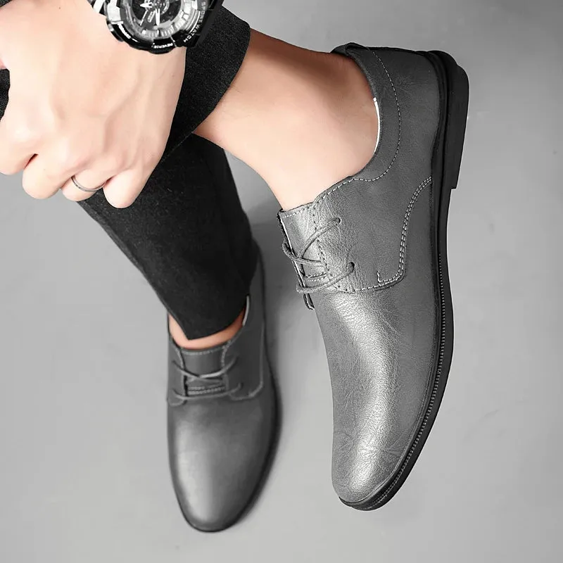 SALVATORE GENUINE COWHIDE SHOES