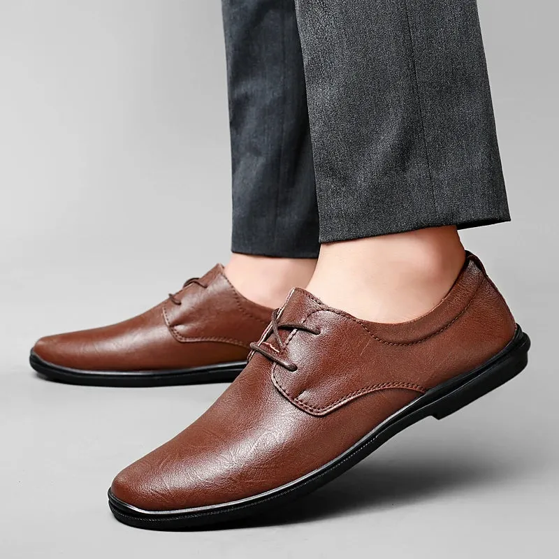 SALVATORE GENUINE COWHIDE SHOES