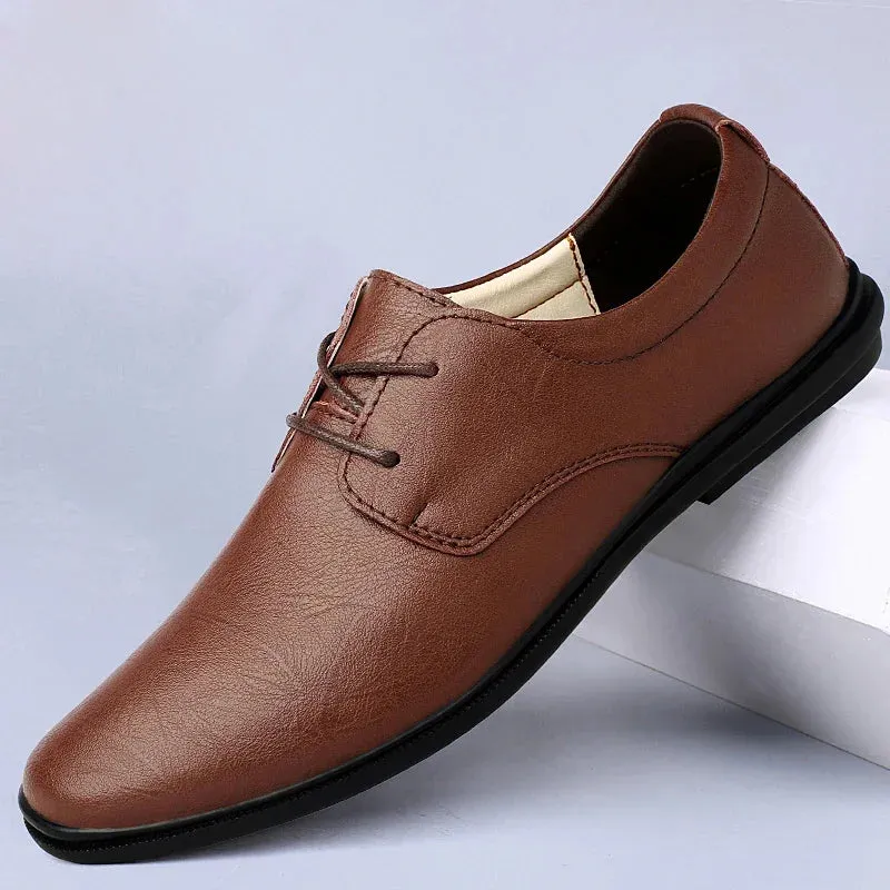 SALVATORE GENUINE COWHIDE SHOES