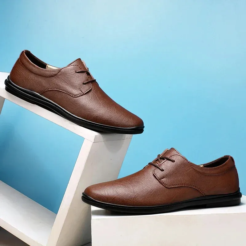 SALVATORE GENUINE COWHIDE SHOES