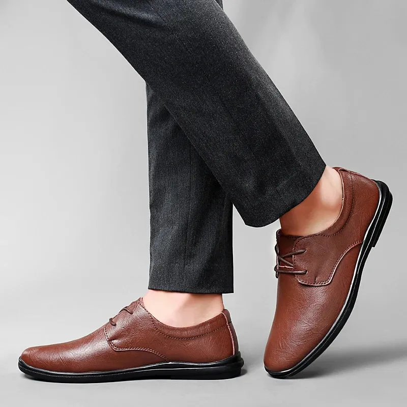 SALVATORE GENUINE COWHIDE SHOES