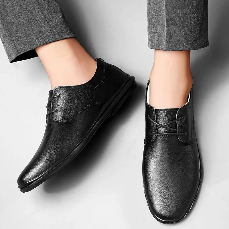 SALVATORE GENUINE COWHIDE SHOES