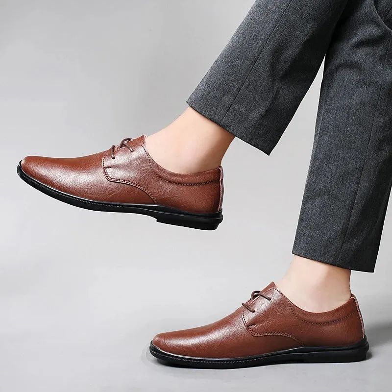 SALVATORE GENUINE COWHIDE SHOES