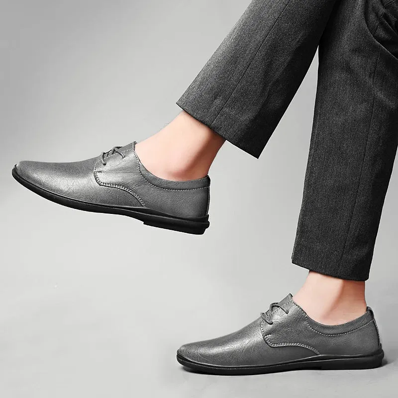 SALVATORE GENUINE COWHIDE SHOES