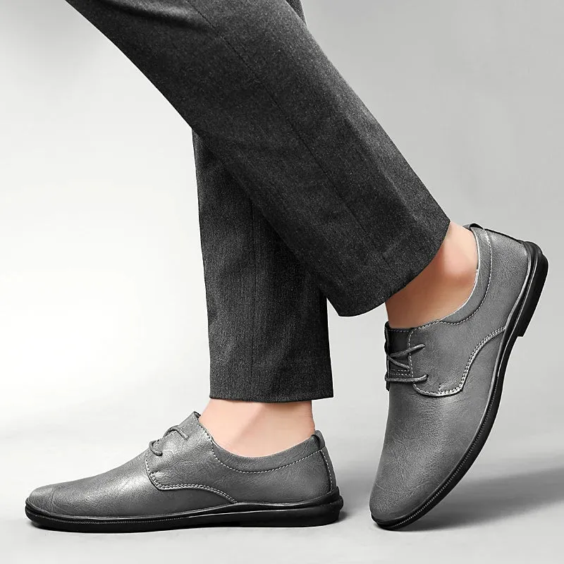 SALVATORE GENUINE COWHIDE SHOES
