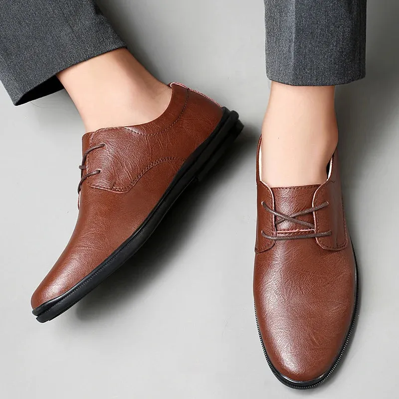 SALVATORE GENUINE COWHIDE SHOES