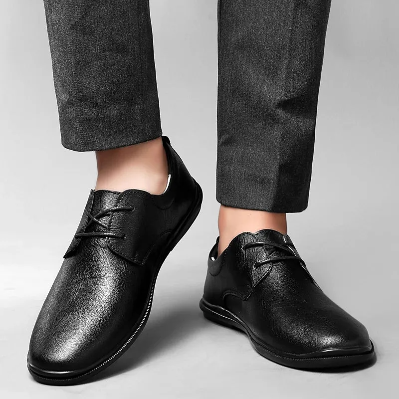 SALVATORE GENUINE COWHIDE SHOES