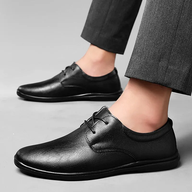 SALVATORE GENUINE COWHIDE SHOES